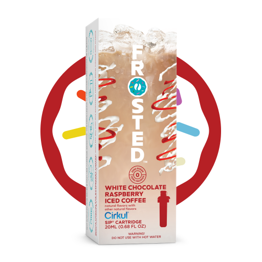 Frosted White Chocolate Raspberry Iced Coffee H3LR